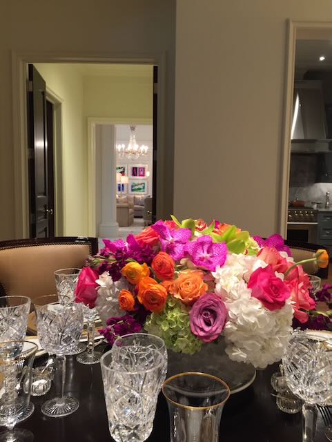 Dining Table Flower Arrangement